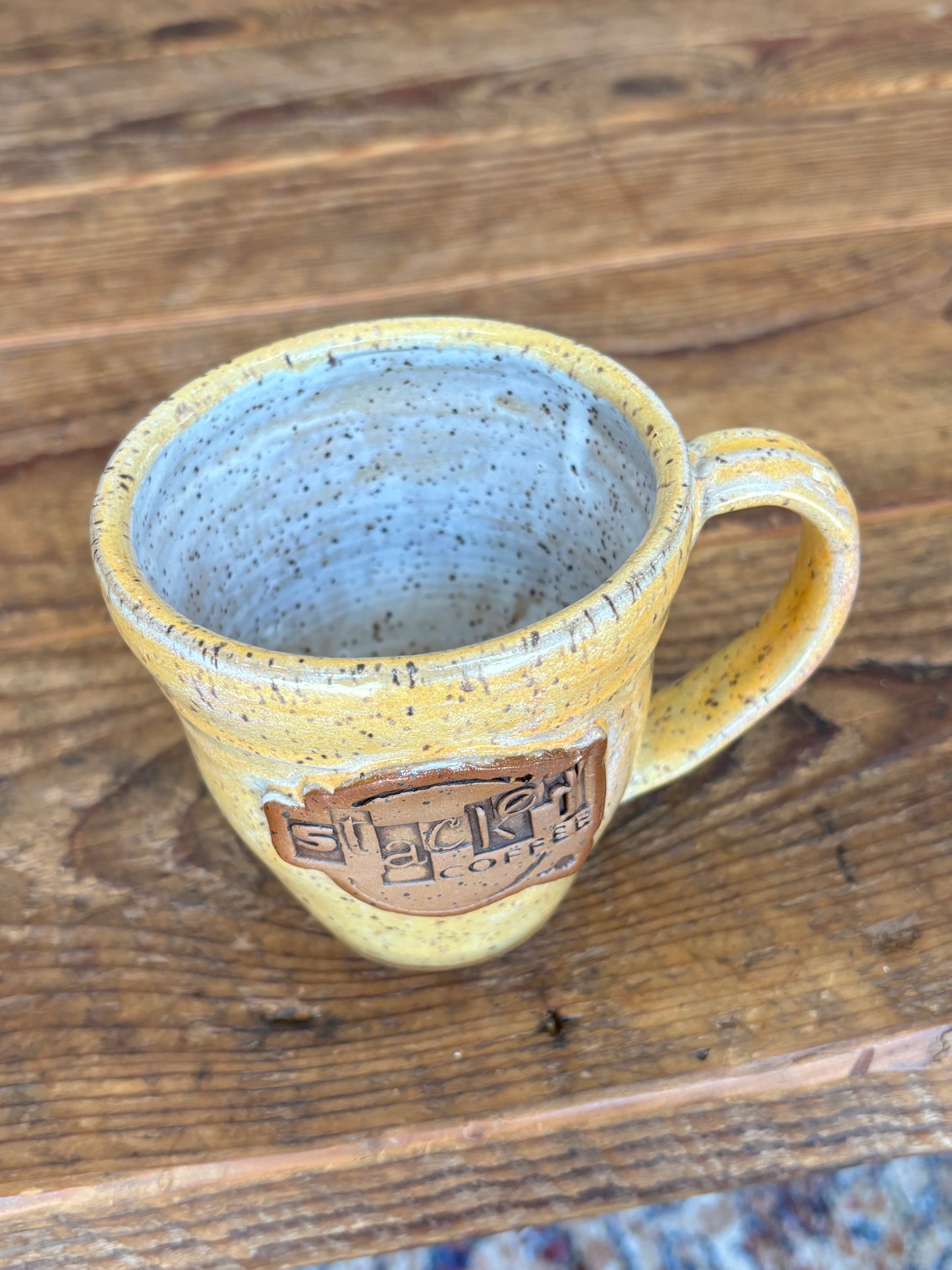 Stacked Coffee Mug - Yellow
