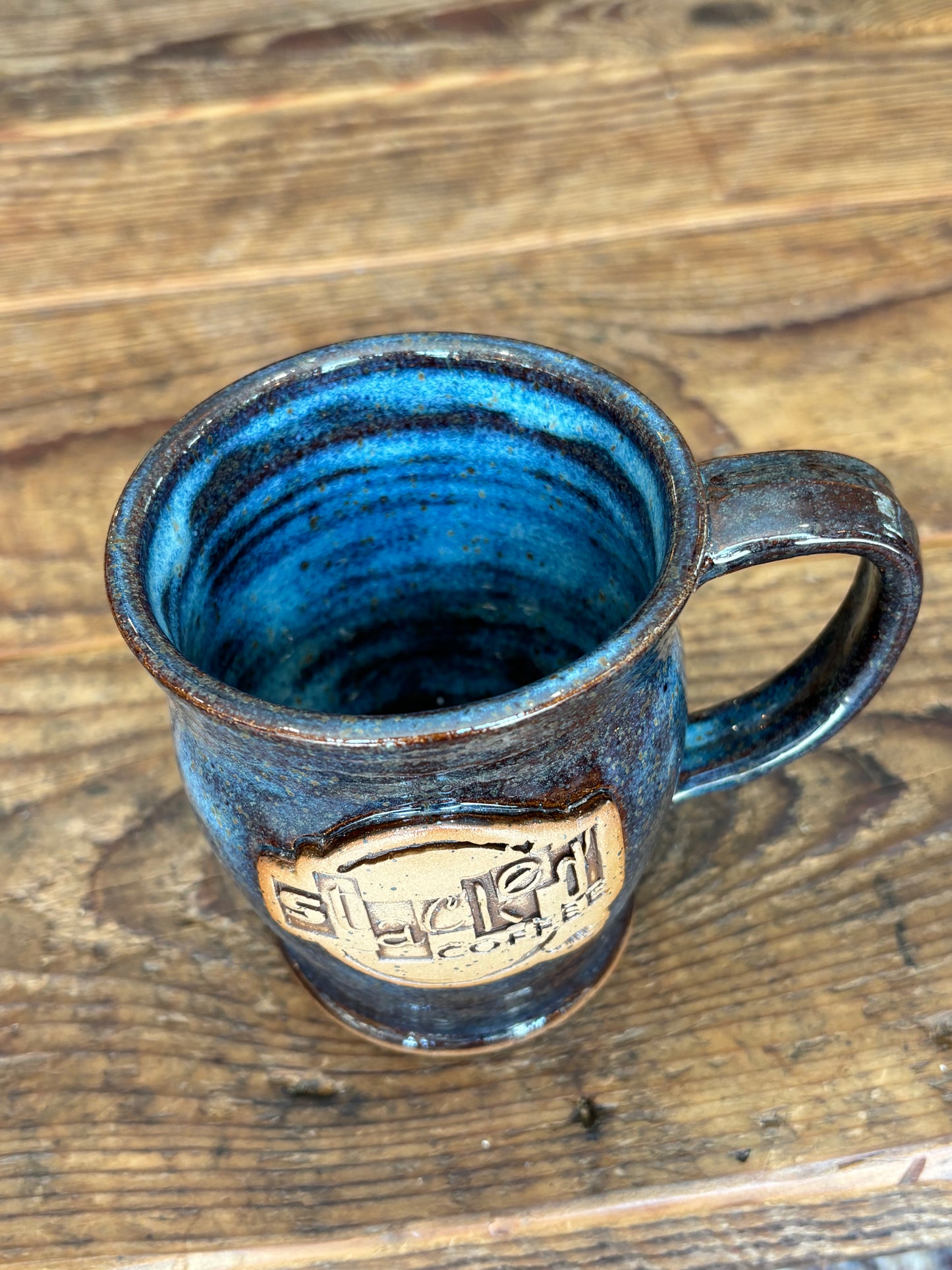 Stacked Coffee Mug - Deep Blue